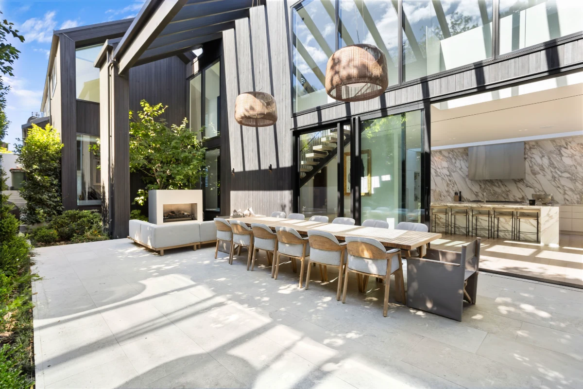 Courtyard of the Kitchener Road home