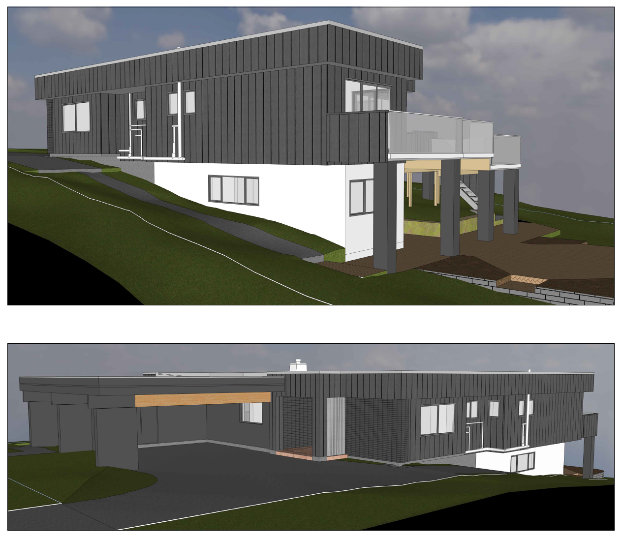 Additional proposed elevation for the Castor Bay reclad