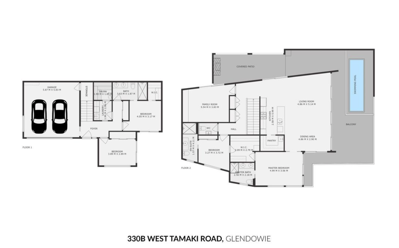 Floor plan for 330B West Tamaki Road, Wai o Taiki Bay