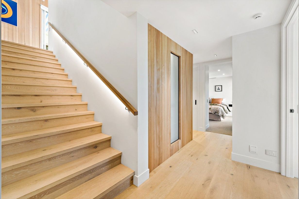 Stair detail at 330B West Tamaki Road, Wai o Taiki Bay
